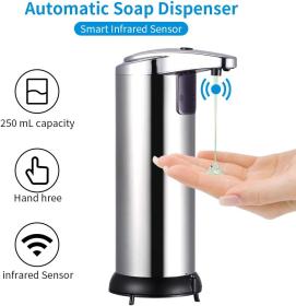 موزع الصابون سائل أوتوماتيكي بمستشعر ذكي Distributeur automatique de savon liquide  avec capteur infrarouge intelligent 250 ML