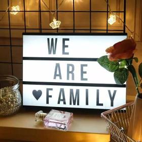 صندوق إضاءة للرسائل LED MESSAGE LIGHT BOX -Noir et Blanc