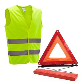 مجموعة أدوات السلامة Kit de Sécurité Triangle Et Gilet De Signalisation De Secours