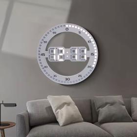 Horloge Murale et Réveil Affichage des Chiffres LED