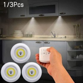  مجموعة من 3 مصابيح LED لاسلكية مع جهاز تحكم عن بعد    Kit de 3 lampes Led sans fil avec télécommande