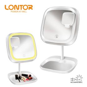 Lontor Lampe Miroir De Maquillage Avec Eclairage Rechargeableمصباح مرآة مكياج من لونتور مع إضاءة قابلة للشحن