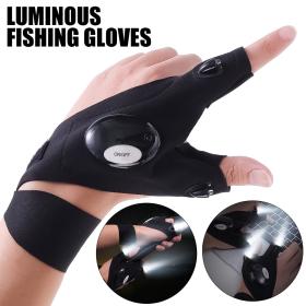 مجموعة  من 2 قفازات مضيئة LED متعددة الوظائف