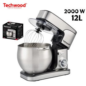    روبوت العجين الاحترافي 12 لتر 2000 وات     Techwood Robot Pétrin Professionel 12L 2000W  TRO-1226