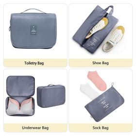 Organisateur Valise 8pcs Sac Rangement et Les Essentiels du Voyage