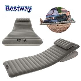 Matelas Gonflable Multifonction 1 Place Avec 2 Oreillers Bestway Pavillo 67617__سافر، خيم، أو ارتاح في بيتك... مرتبة واحدة لكل الاستخدامات