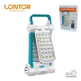 Lanterne de camping LED rechargeable LONTOR avec port DC CTL-OL095U_حل عملي وقوي لعشاق التخييم، الرحلات الليلية، الطوارئ وحتى الاستعمال المنزلي.