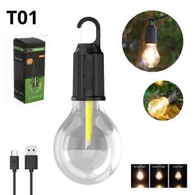 Lampe de Camping Portable étanche rechargeable 3 modes d'éclairage T01_إضاءة حسب مزاجك… 3 أوضاع، مقاومة للماء، وقابلة للشحن
