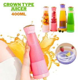 Blender Portable CROWN TYPE Juicer 400 ML-اعصر، اشرب، وامشِ… خلاطك في جيبك